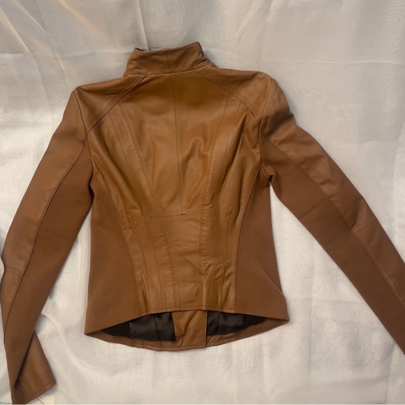 MARC New York by Andrew Marc Felix Leather Jacket size XS color whiskey/brown - Picture 2 of 15